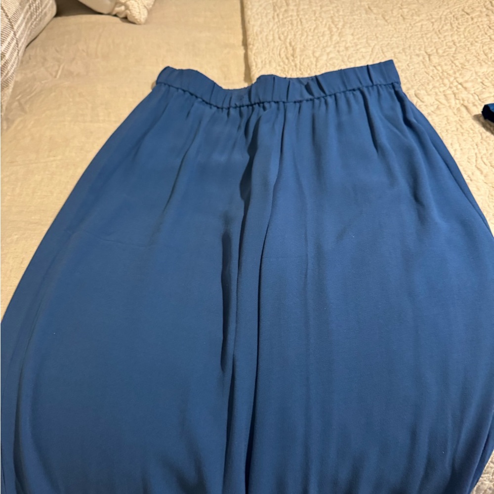 Eileen Fisher Wide Leg Blue Pants